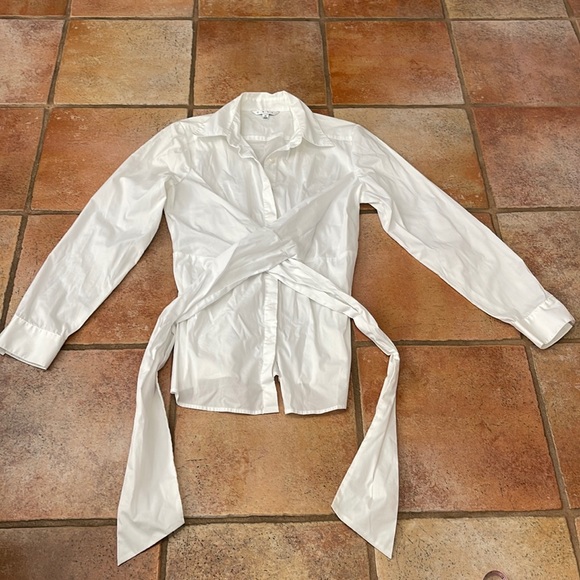 CAbi Tops - Cabi HIGHLIFE wrap button down shirt medium
